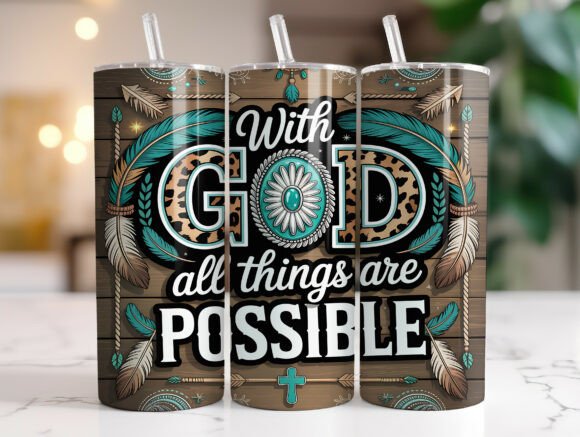 20oz Christian Faith Quote Tumbler Wrap: A Graphics Essential