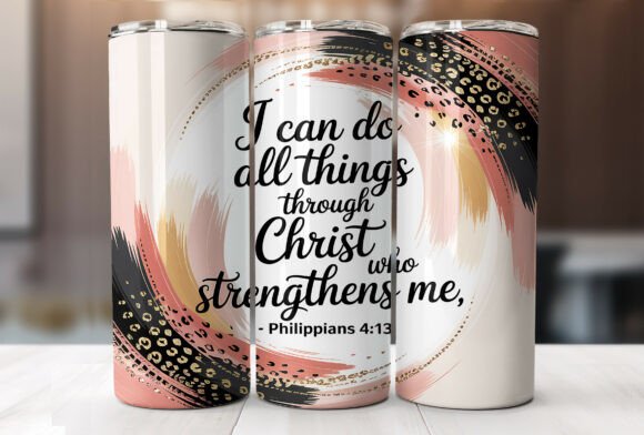 20oz Faith Scripture Tumbler Graphics for Handmade Sellers