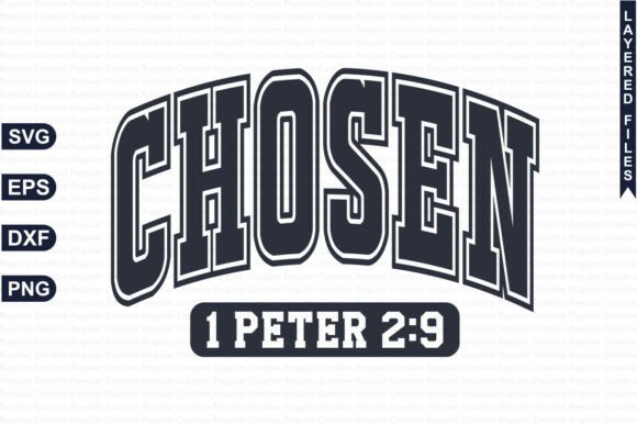 Chosen 1 Peter 2-9 SVG: A Faithful Embroidery Design