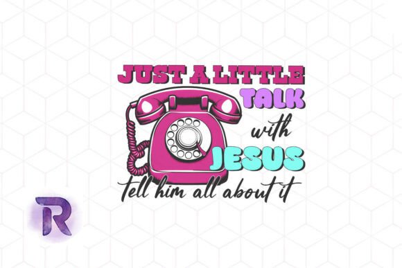 Christian Just Little Talk Jesus PNG for Creative Crafts