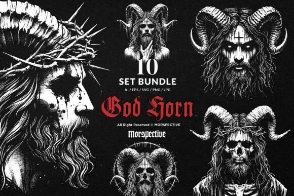 Dark Art Graphics: 10 Bundle for Bold Branding