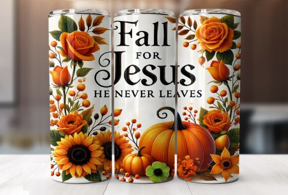 Fall for Jesus Christian Tumbler Wrap: A Graphics Gem
