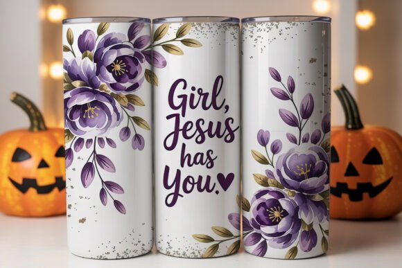 Girl Jesus Has You Tumbler Wrap: A Unique Graphics Asset