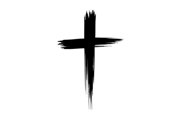 Grunge Brush Stroke Cross SVG: A Versatile Graphic Template