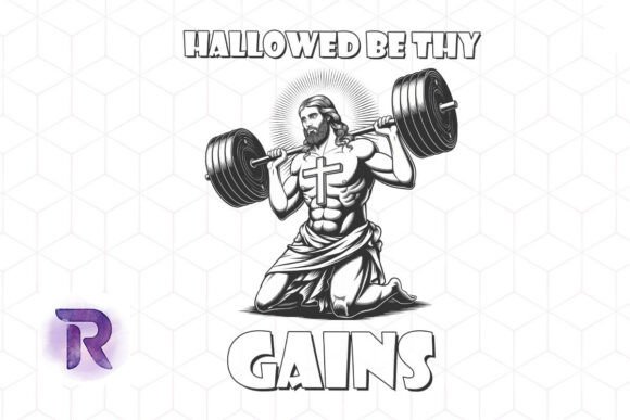 Hallowed Be Thy Gains Funny Jesus PNG: A Versatile Graphic for Crafts