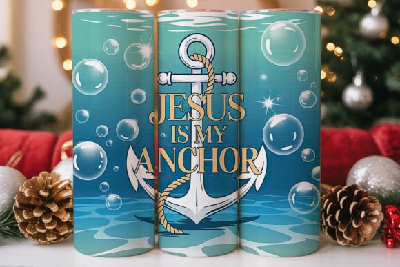 Jesus is My Anchor Tumbler Wrap Graphics