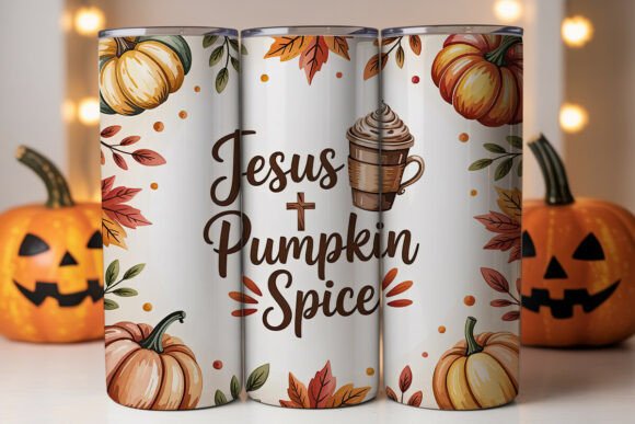 Jesus Pumpkin Spice 20oz Tumbler Graphics for Sellers