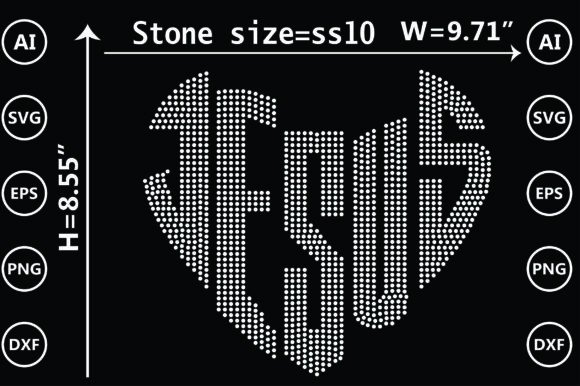 Jesus Rhinestone Templates Design for Creative Crafts