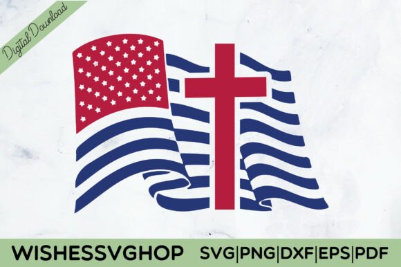 Usa Flag with Jesus SVG PNG: A Unique Graphic for Crafts